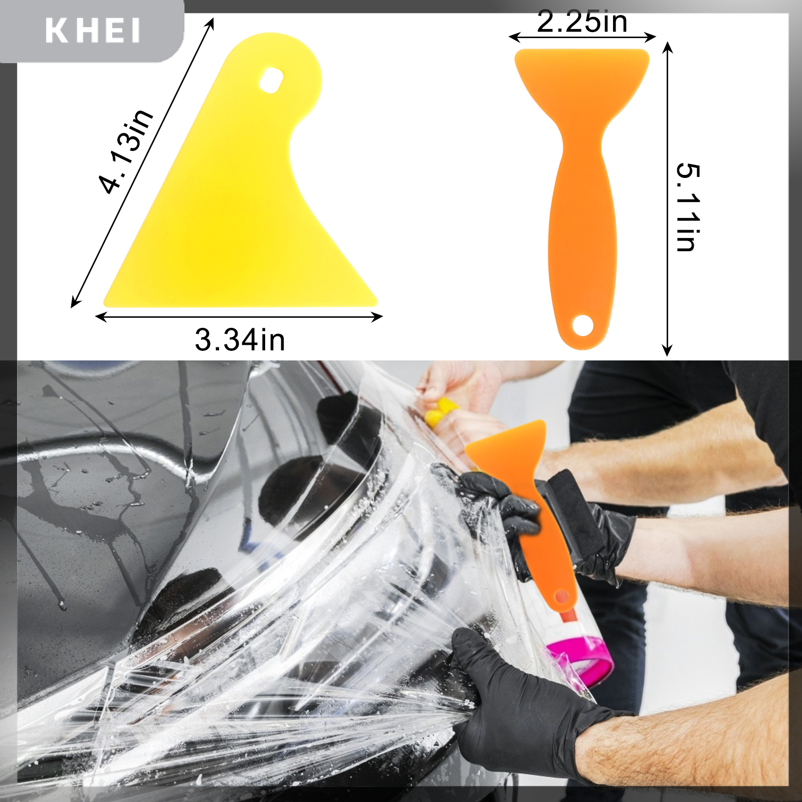 KHEI 12PCS xe vinyl bọc công cụ Kit