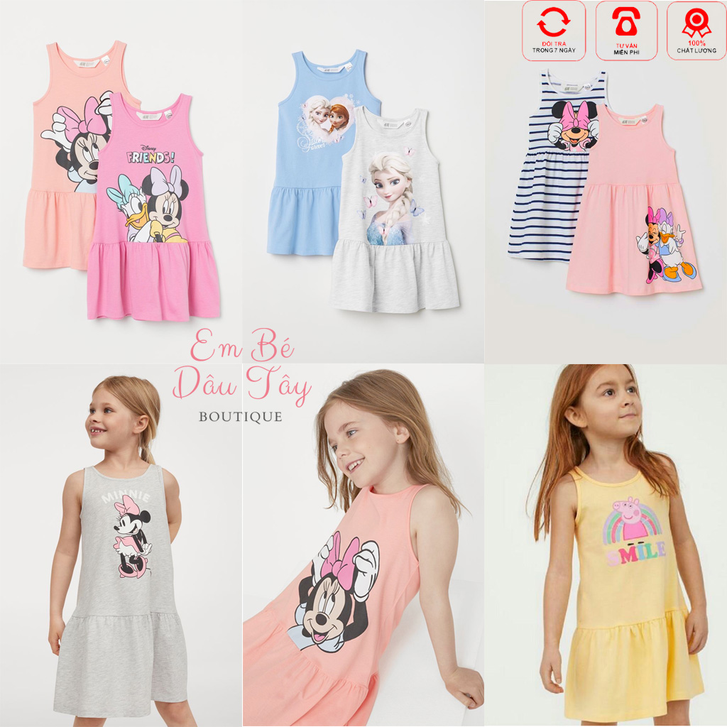 VÁY HM [Elsa, Minnie, Pony,...] DÀNH CHO BÉ GÁI (2-10T)