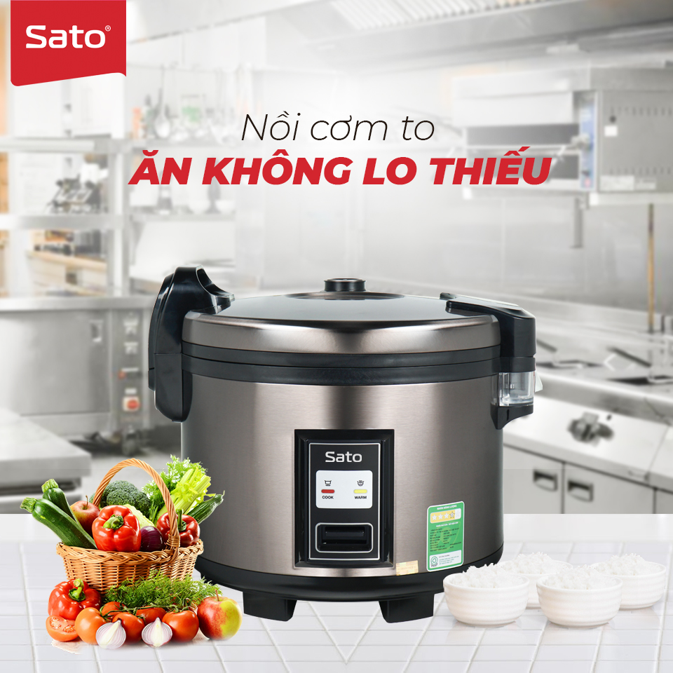 Nồi cơm điện công nghiệp 6L Sato 60C015