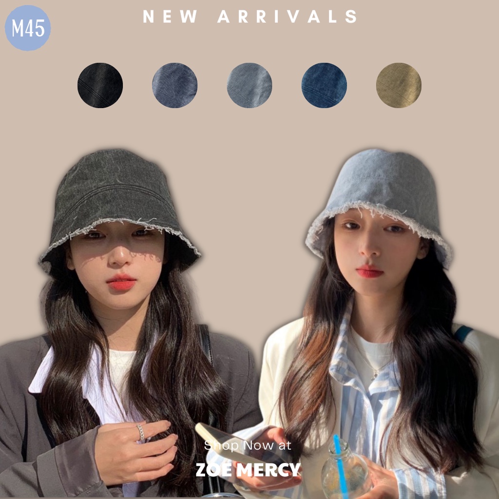 [SẴN]- Mũ nón bucket denim phong cách Ulzzang (M45)