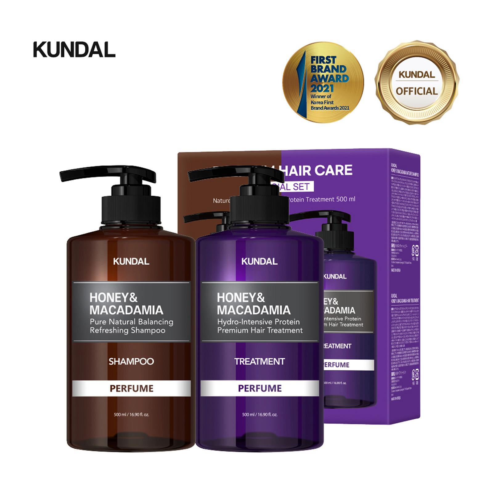KUNDAL Premium Perfume Hair Care Set (Shampoo 500ML+Treatment 500ML) Pink Grapefruit Lazada