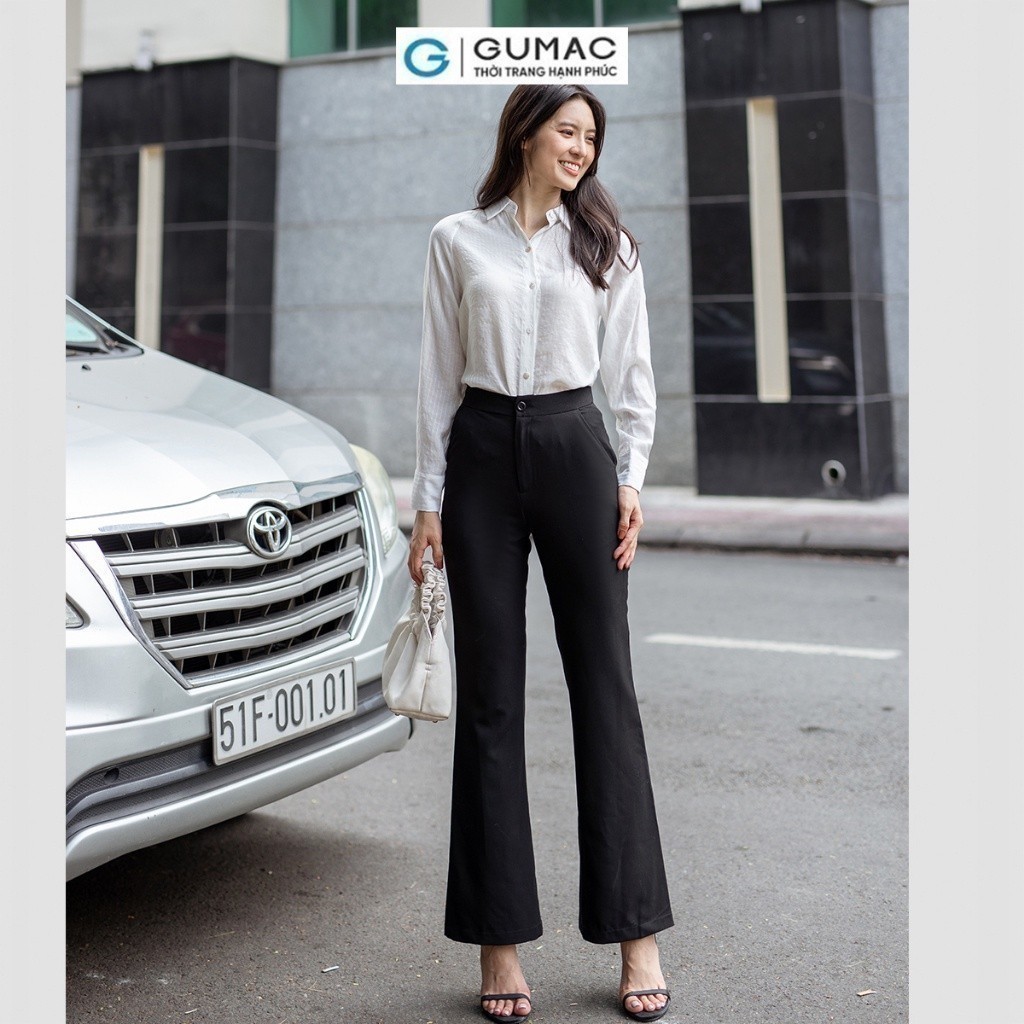 Áo sơ mi nữ tà lệch thời trang GUMAC AD06045