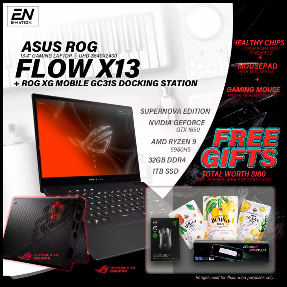 ASUS ROG FLOW X13 GV301QH 13.4inch UHD 4K Touch | AMD Ryzen 9 ...