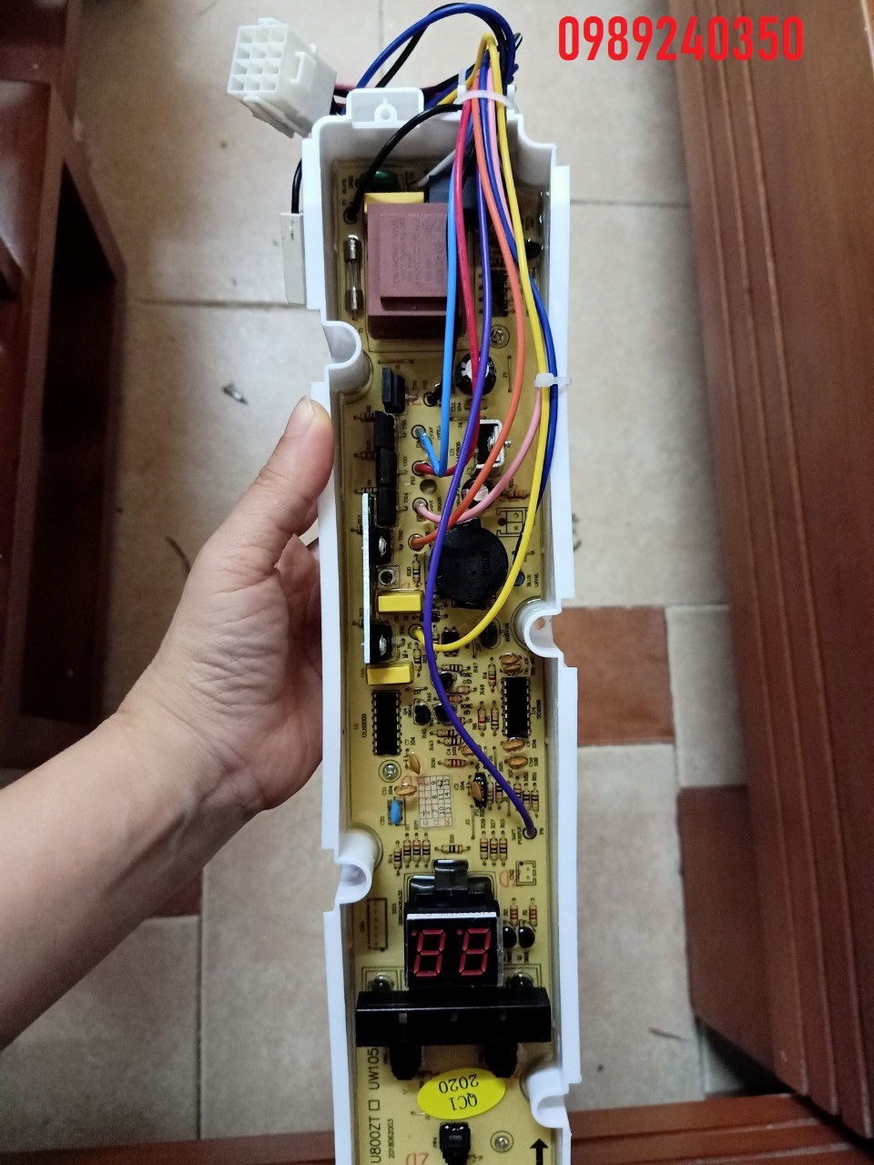 Bo mạch máy giặt AQUA 6 phím cửa đứng