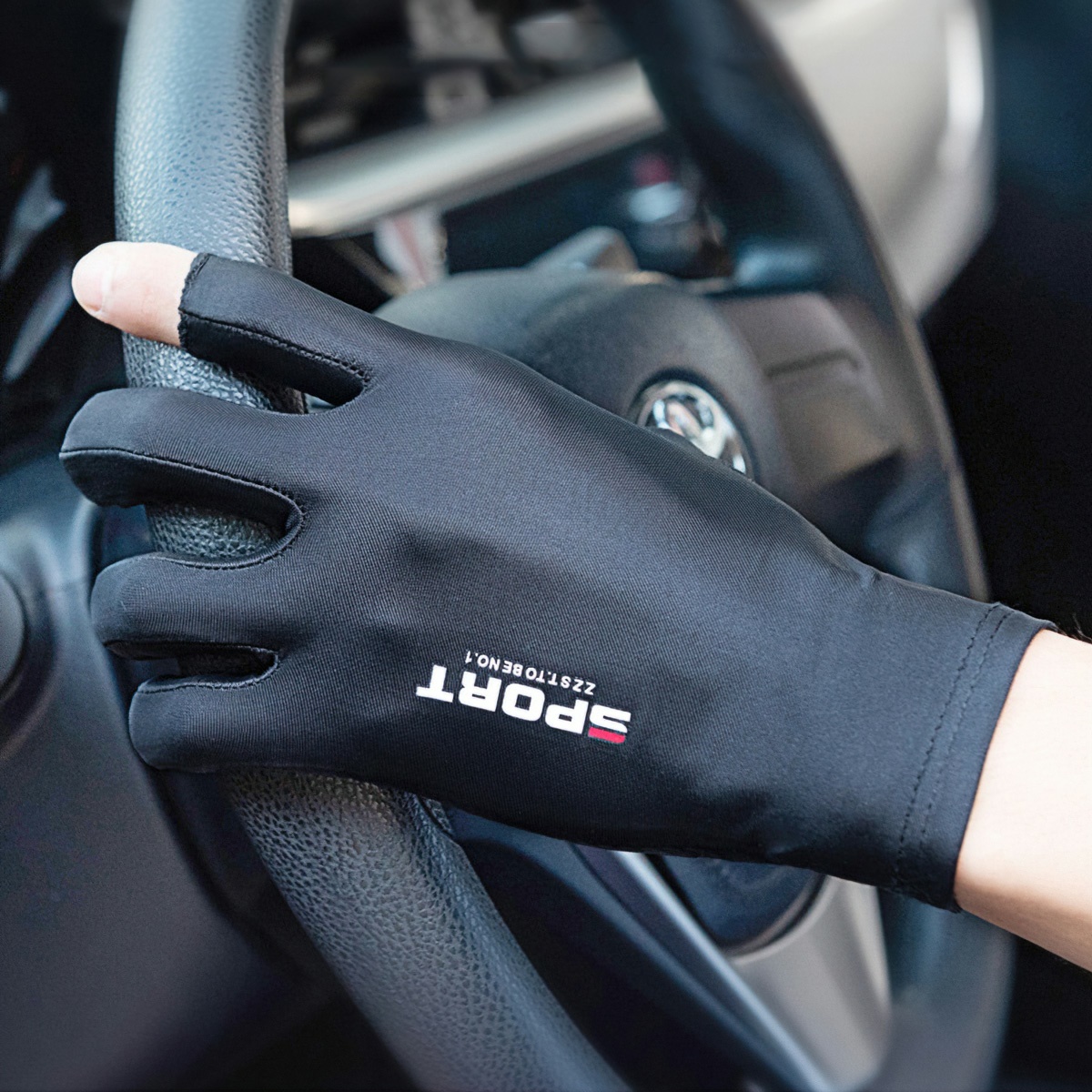 Găng tay lái xe chống nắng UV bằng lụa lạnh thoáng khí tiện lợi CINDY