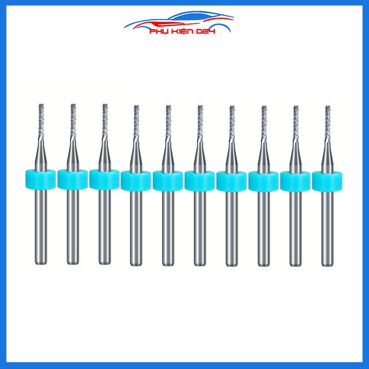 1 Mũi phay ngón CNC kích thước tùy chọn từ 1.2mm đến 3mm