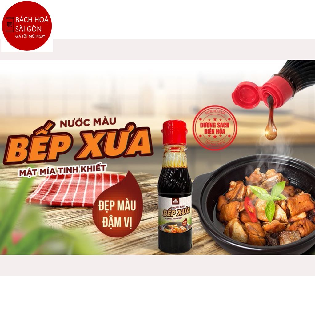 Nước màu Bếp Xưa Biên Hòa chai 210g