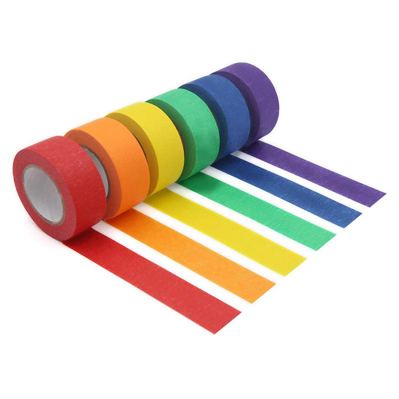 6 Rolls of 21.87 Yards Colored Masking Tape for DIY Malaysia