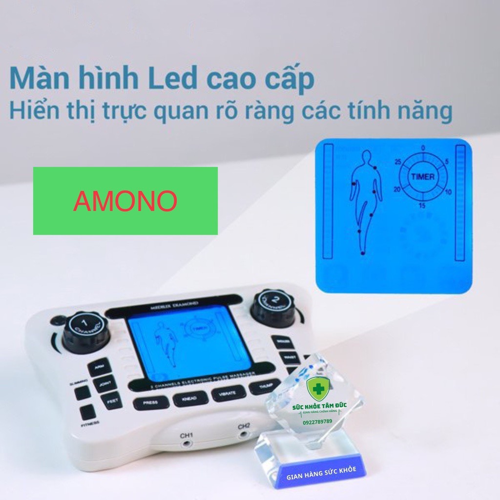 Máy massage xung điện, máy mát xa châm cứu 8 miếng dán SYK-308B
