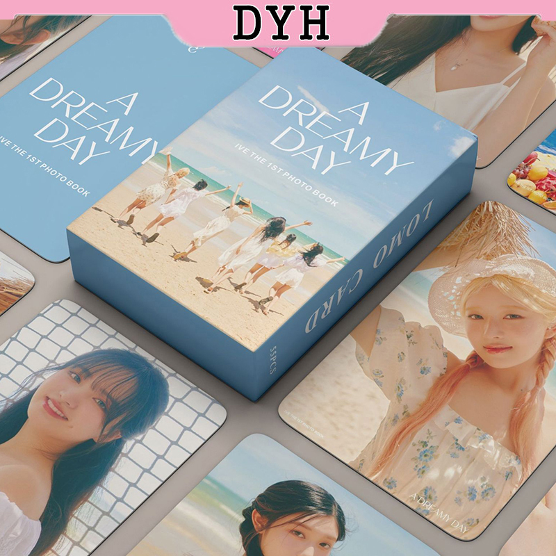 55pcs/box ive photocard a dreamy day kpop album lomo card postcard