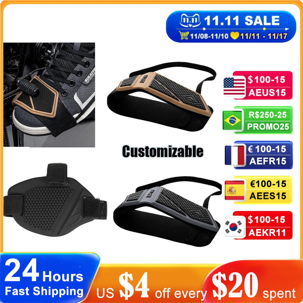 【Daily Deals】 Motorcycle Gear Shift Pad Riding Shoe Boot Protector Shoe Cover Durable Lightweight Shoe Cover For Riding Moto Accessaries