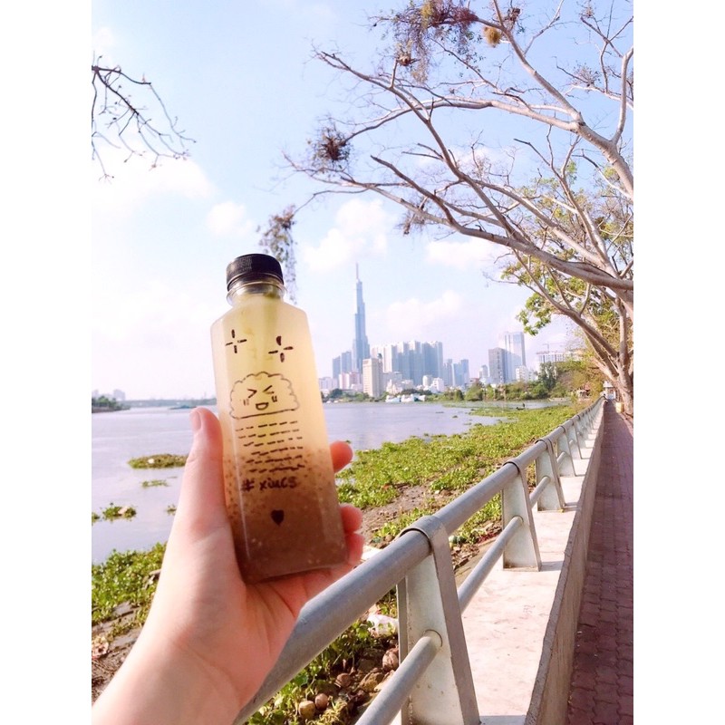 set 250 chai nhựa 330 ml vuông fi30