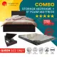 [INNDESIGN.SG] Queen Storage Bed With Mattress (6 Inch High Density Foam Mattress) (Fully Assembled and Free Delivery)(Single/Super Single/Queen/King). 