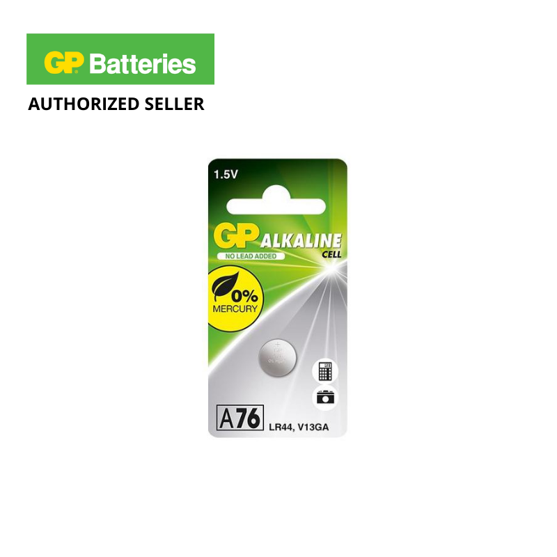 GP Alkaline button cell A76 (LR44) (GPA76C5) Lazada