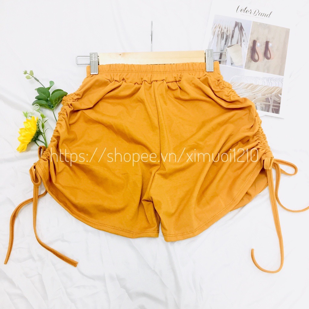 Quần Đùi Nữ Rút Dây Thun Cotton Đẹp [Video+ Ảnh Thật]