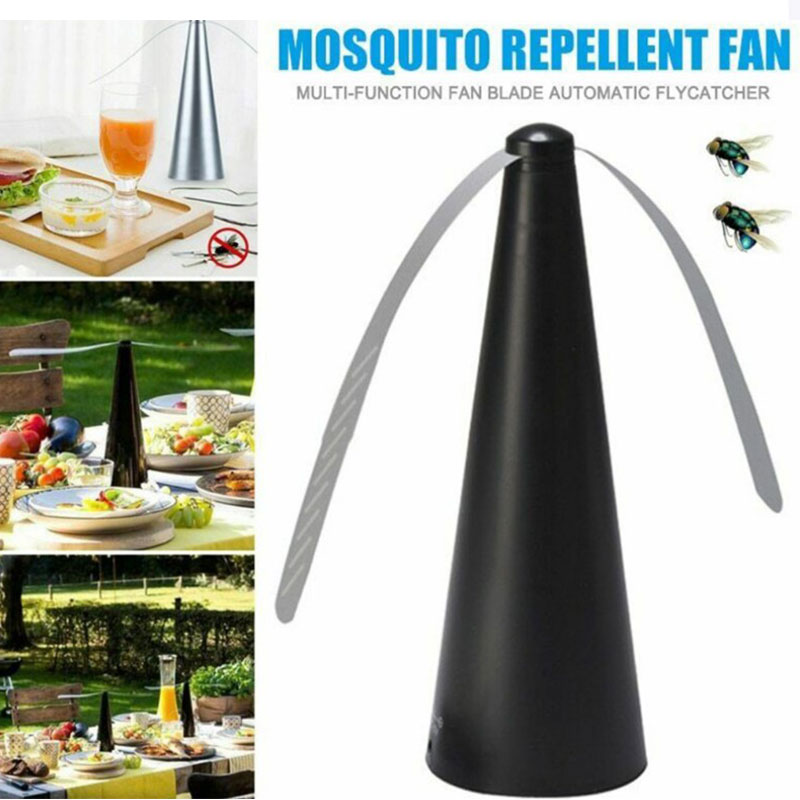 Portable Mosquito Fly Repellent Fan Outdoor Table Protect Food Insect ...