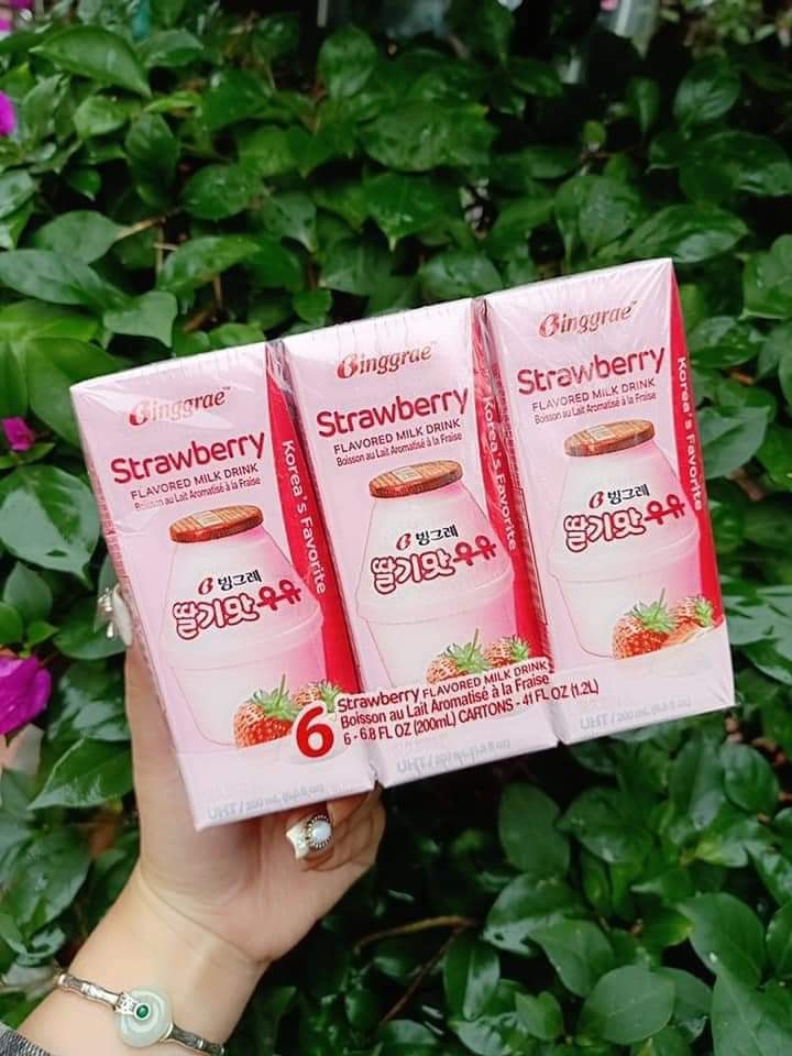 [BINGGRAE] SỮA CHUỐI HÀN QUỐC 200ML - [빙그레] 바나나맛 우유 200ML (Free Ship)