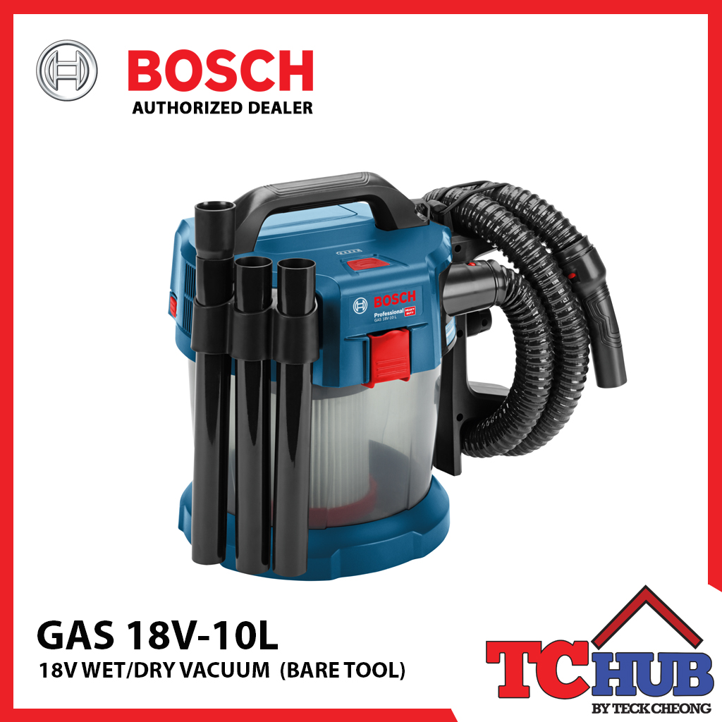 Bosch GAS 18V-10L Wet Dry Vacuum (Bare 
