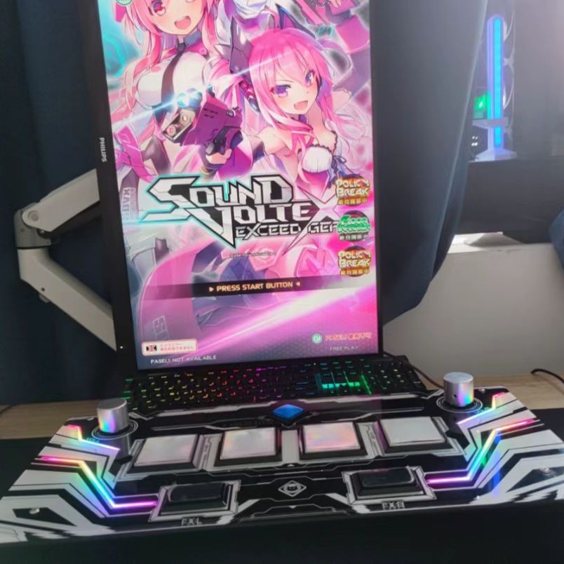 SOUND VOLTEX ポスター＆筐体装飾品+その他グッズセット SOUND VOLTEX EXCEED GEAR】ボルテの新作をプレーしてきました