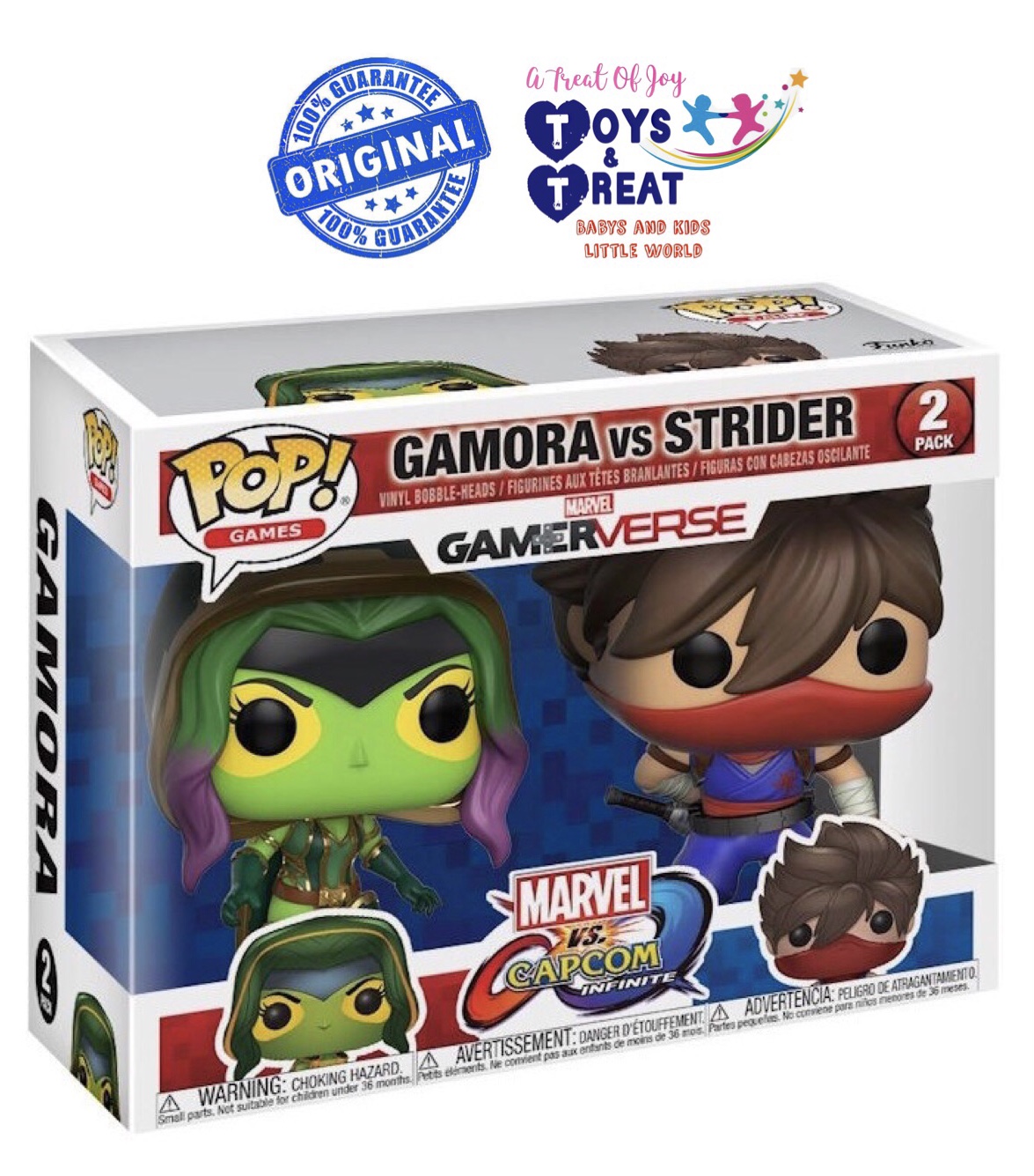 Funko Pop! Games: Marvel vs Capcom - Gamora vs Strider - 2 Pack