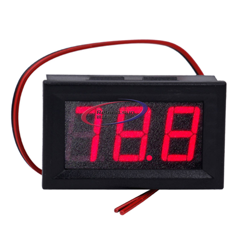 DC 5V-120V Digital Voltmeter Panel Gauge 2 Wires 0.56 inch LED Mini Voltage Meter Table Red Green Blue Display