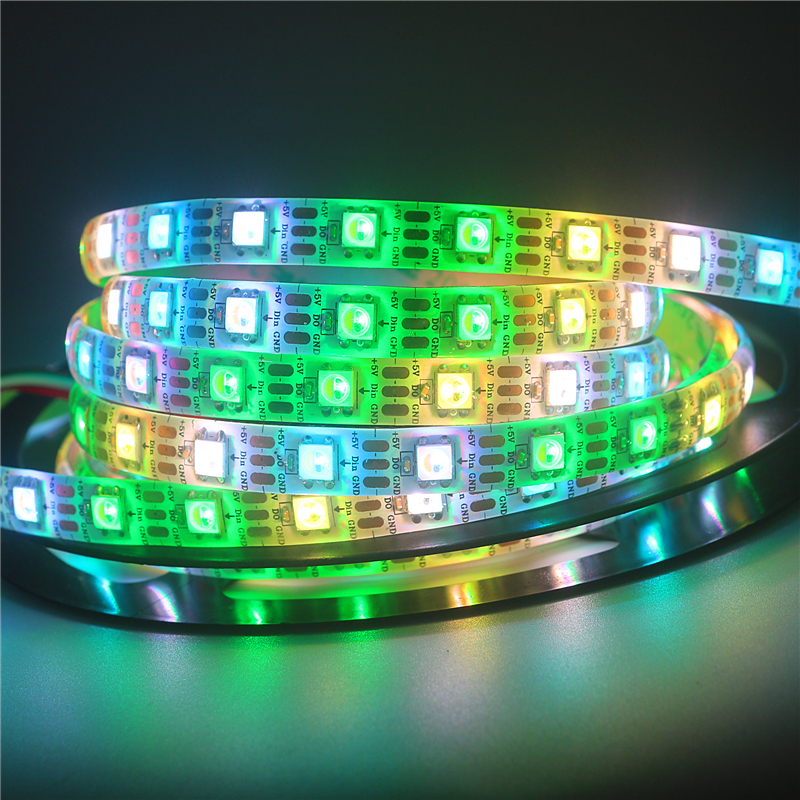0.5m/1m/2m/3m/4m/5m 5V 4 in 1 SK6812 LED Strip RGB+W/WW 30/60/144 leds ...