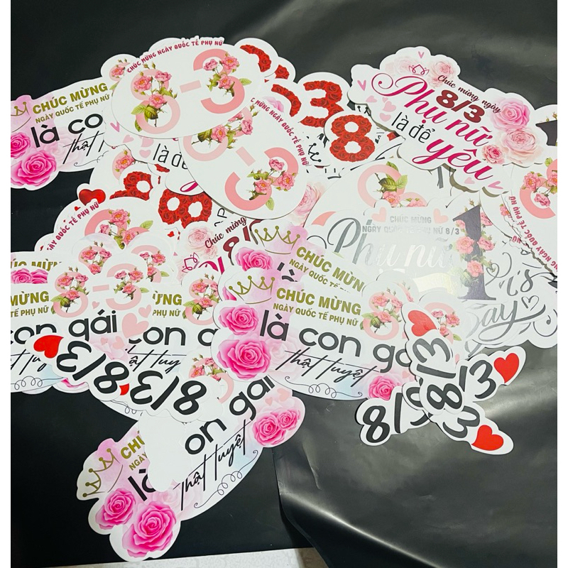 Sét 10 cái Baner chúc mừng  ngày 8/3