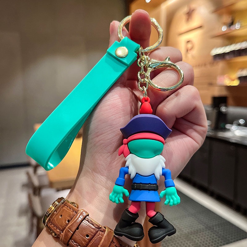 RtoCK Plants Vs. Zombies Keychain Pendant Skull Doll Small Gift Bag Accessories