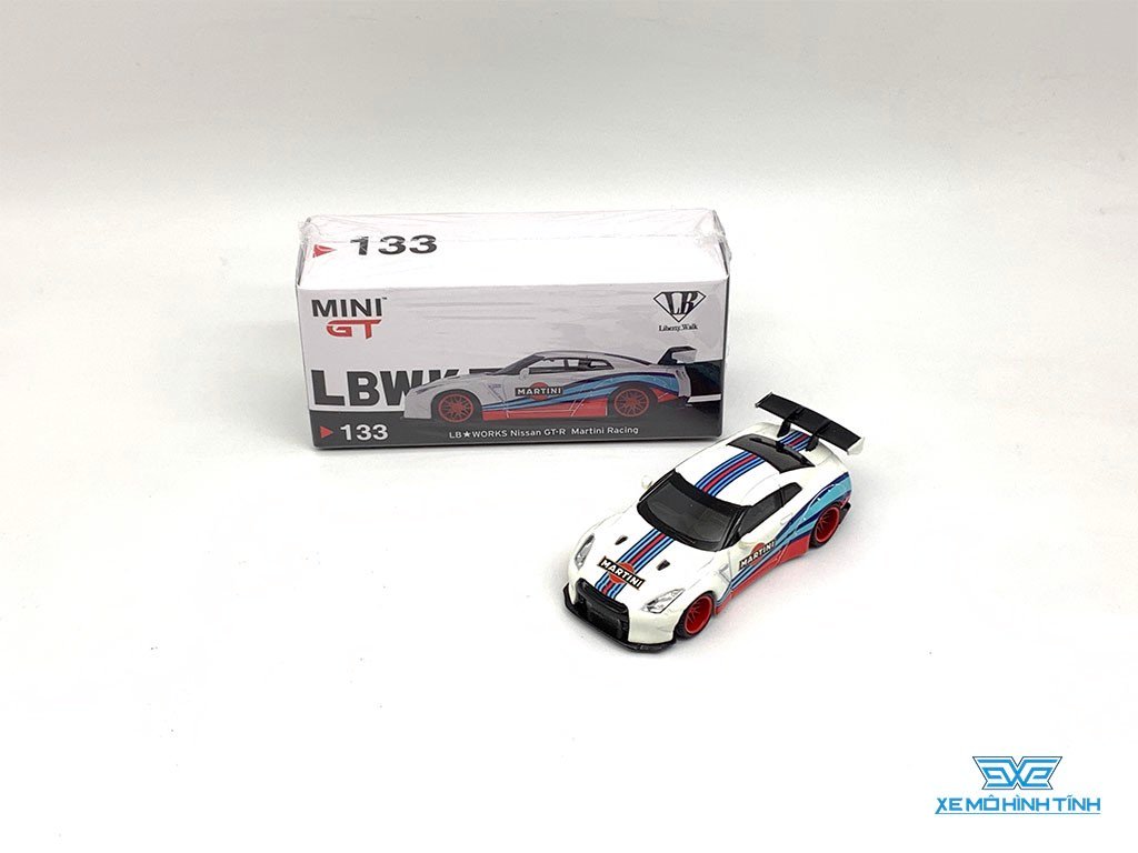 Xe Mô Hình Mini GT LB Works Nissan GT-R R35 1 64 MiniGT  Martini thumbnail