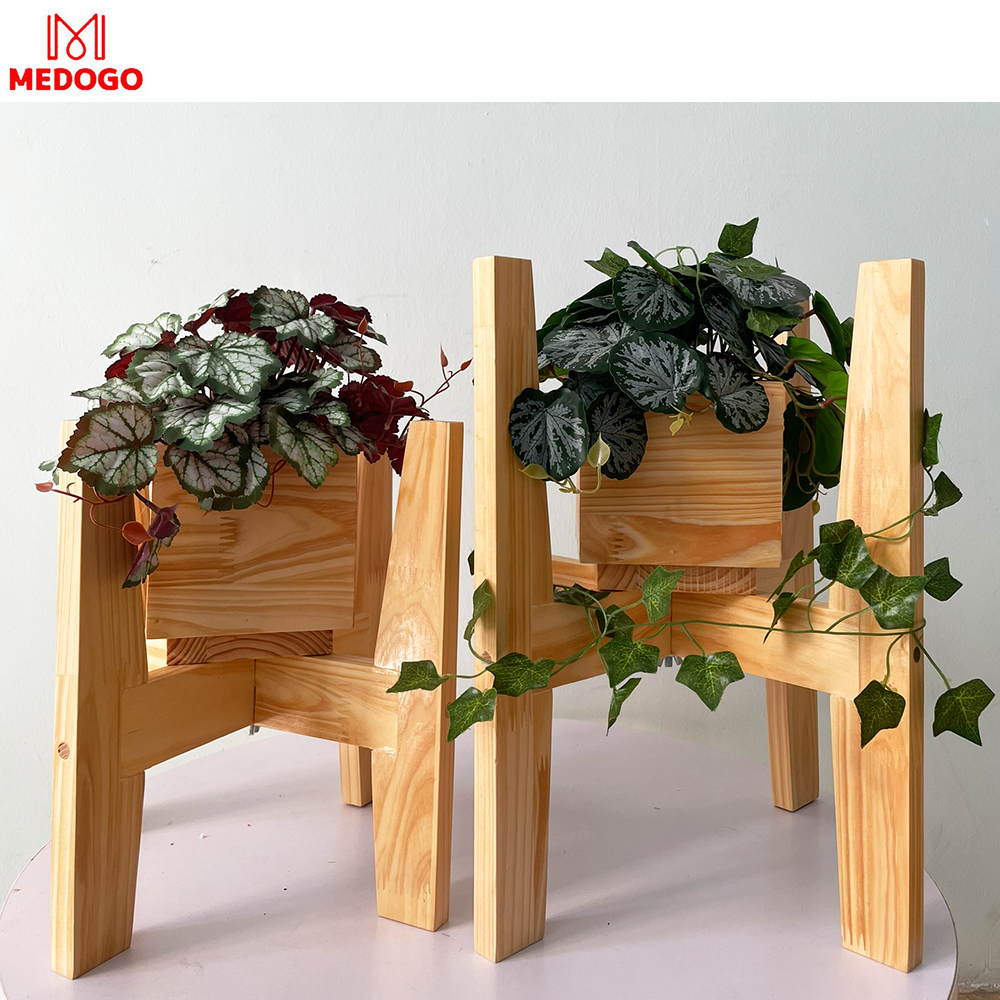 Đôn gỗ đỡ chậu cây cảnh MEDOGO