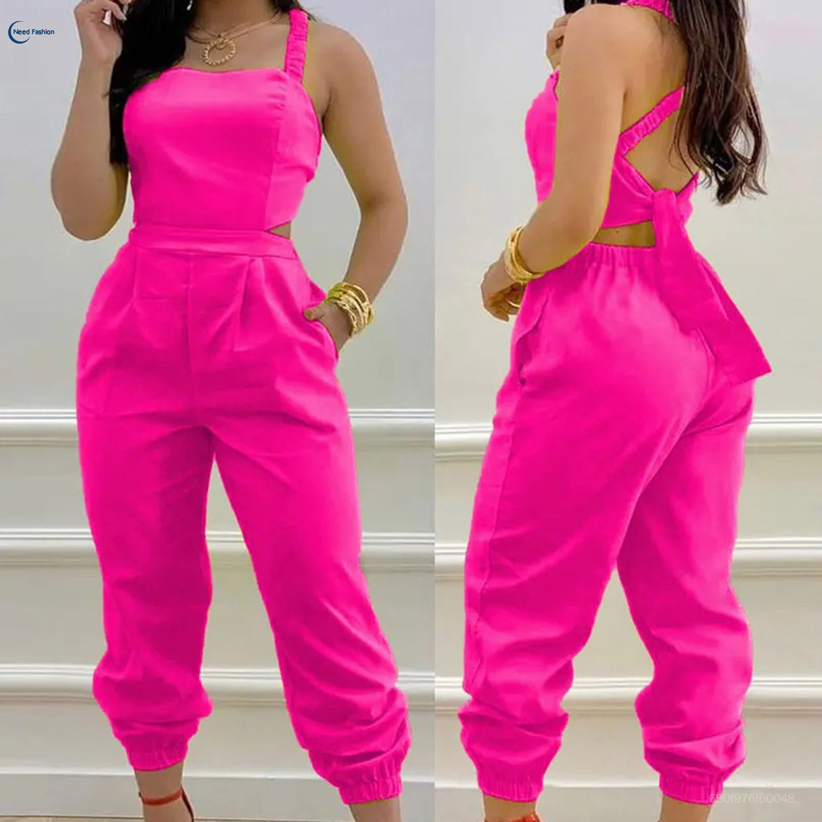 Women's Sexy Jumpsuits Elegant Square Neck Straight Long Pants Jumpsuits for Holiday Party Outfit Need FashionWomen's Sexy Jumpsuits Elegant Square Neck Straight Long Pants Jumpsuits for Holiday Party Outfit Need Fashion JS-022-MY