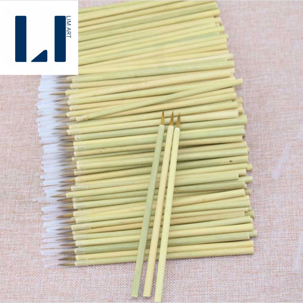 Cọ tỉa lông sói thân tre, cọ thư pháp nét nhỏ