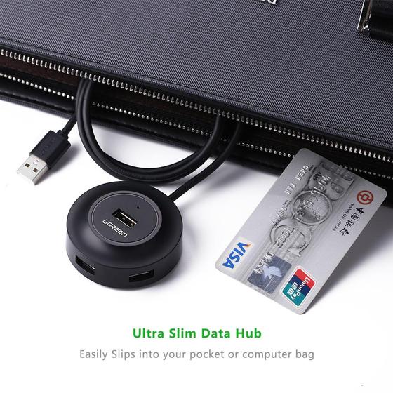 Bộ Hub Ugreen Chia 4 Cổng USB 2.0 , Dây Dài 1m , 20277