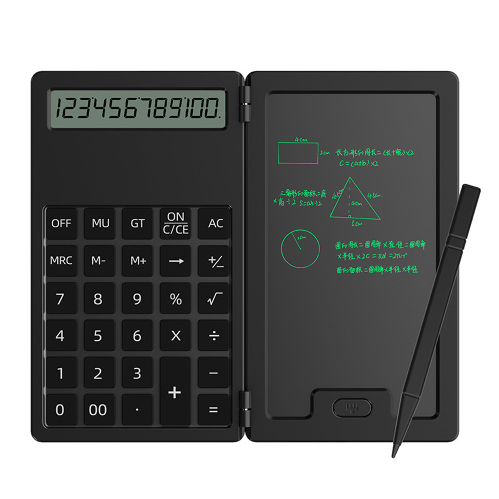 Goodbro Standard Function Calculator Multipurpose Scientific Calculator with Erasable Writing Board Ideal for Students Office Use Battery Powered 12 Digits Led Display School Supplies