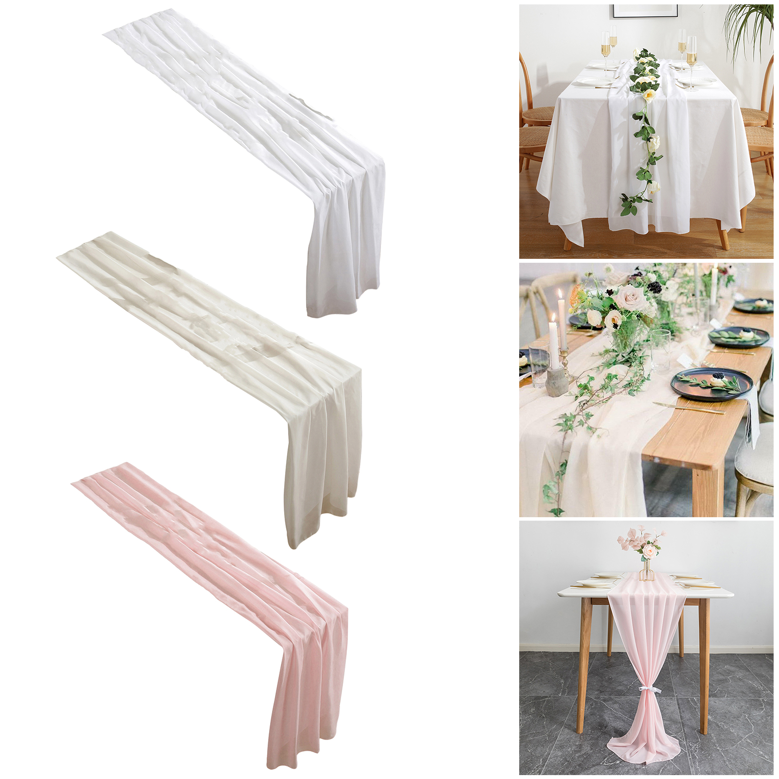 Wedding Table Runner Kitchen Table Runner Chic and Durable Tulle Table Runner for Weddings and Parties Machine Washable less Than