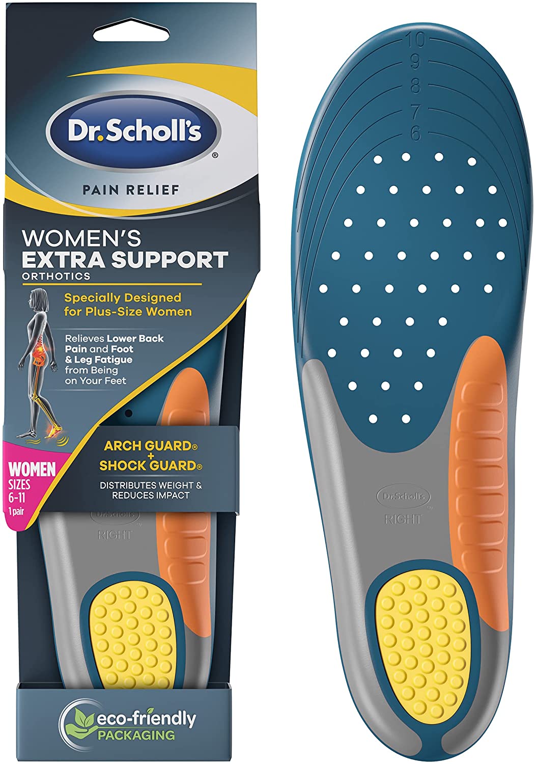 Dr. Scholl's Pain Relief Orthotics for Plantar Fasciitis Women, 1