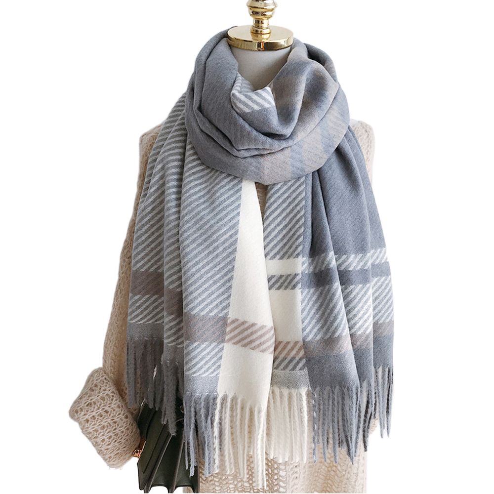 Khăn choàng cổ mùa đông khăn quàng cổ nữ Dày Ấm Áo len áo Ấm Tua Cô Gái Faux Fur Trang phục Phụ Kiện Mùa thu Mùa Đông Khăn Choàng Khăn Hàn Quốc Phong Cách Khăn Phụ nữ Khăn