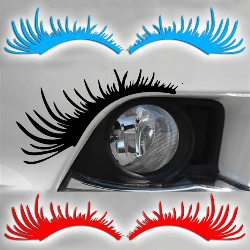 Eyelashes for Car Headlights Eyelash Sticker Decals for Car, eyelashes