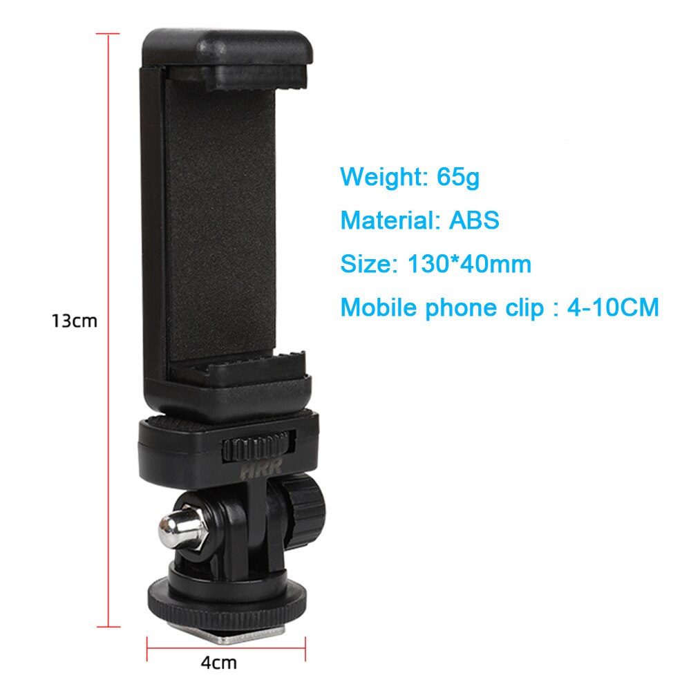 Camera Hot Shoe Phone Tripod Mount Adapter Phone Holder for Canon Nikon