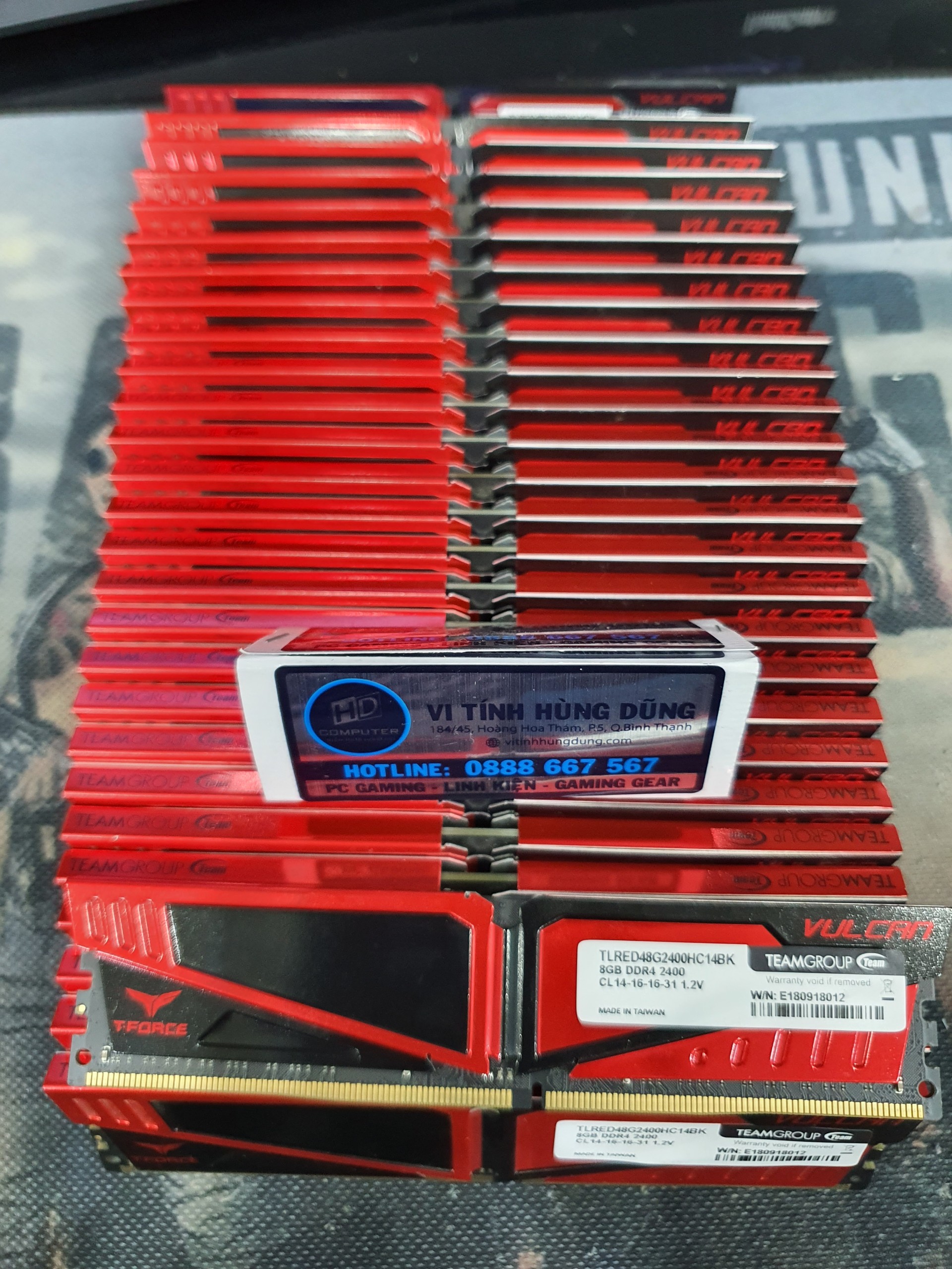 Ram 8G DDR4 2400 Team Vulcan