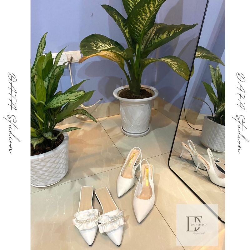 Giày cao gót mũi nhọn 7cm  Slingback thời trang công sở