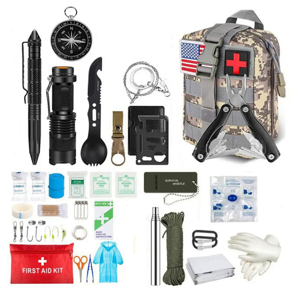 Survival first aid kit survival military full set Molle outdoor gear