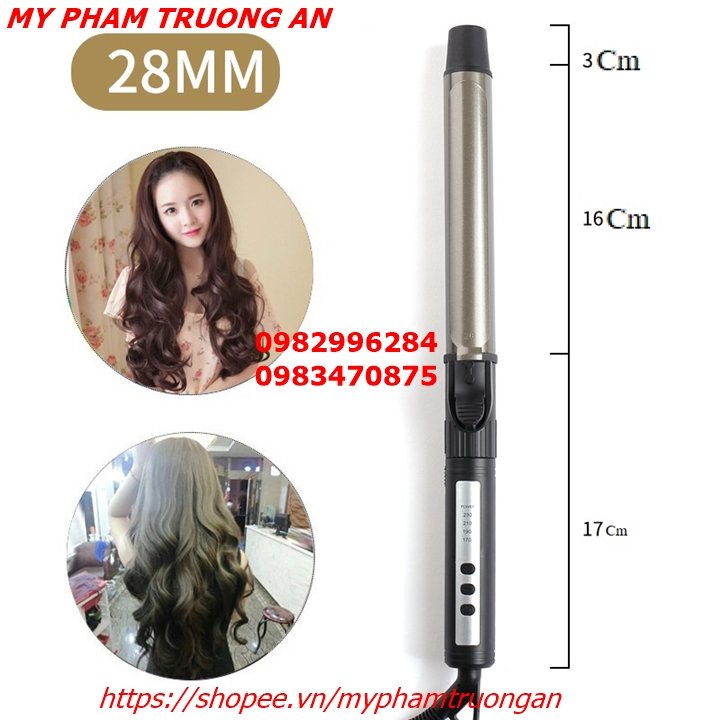 MÁY UỐN TÓC NAM XOĂN XÙ MÌ TÔM phi 9