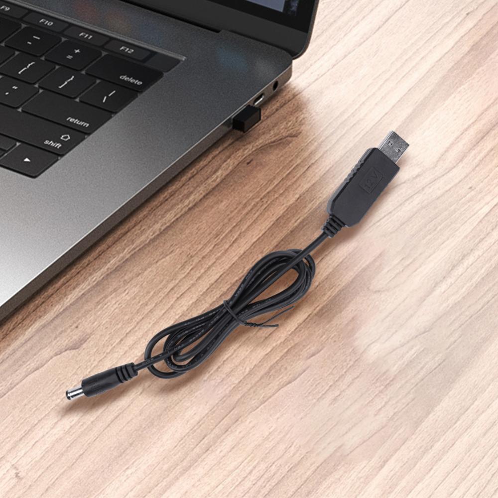 USB Power Boost Line DC To DC 5V/9V/12V USB Voltage Boost Converter Cable 2.1x5.5mm Plug