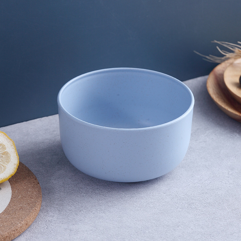 4 Colors Wheat Grass Bowl Environmentally Friendly Soup Fruit Salad Noodles Rice Bowl Fruit Container Kitchenware Kitchen Accessories