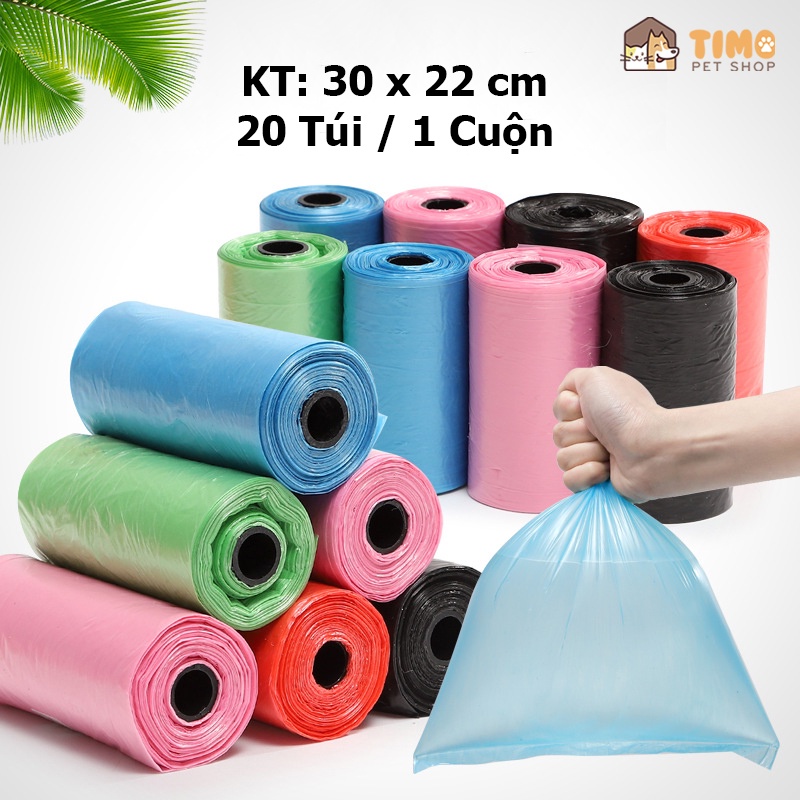 Túi rác mini - túi rác dọn phân cho chó mèo - túi nilon dọn vệ sinh thú cưng