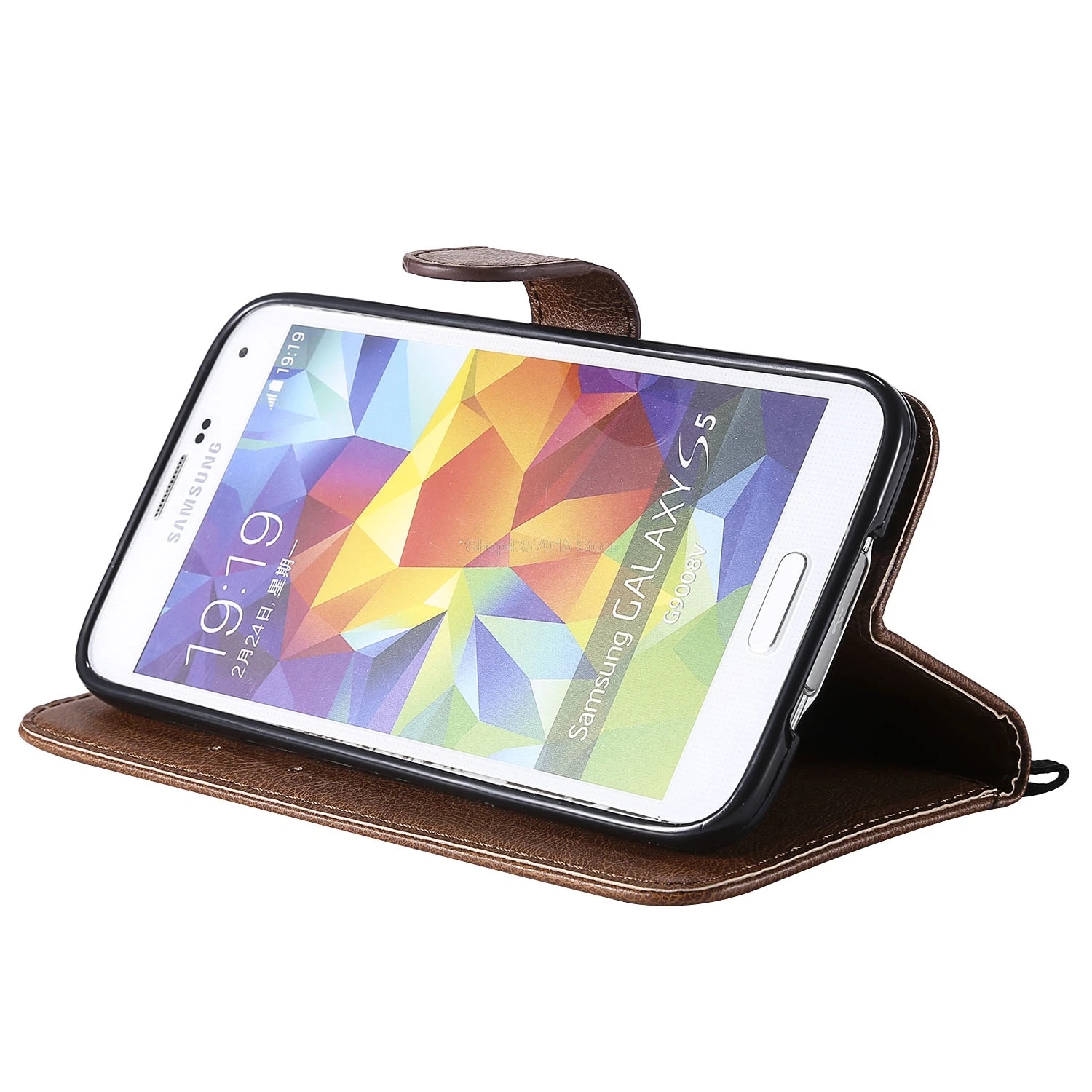 Flip Case for Samsung Galaxy S5 S 5 Neo S6 S7 Edge S8 S9 S10 S20 S21 Plus Solid color Leather Cover Wallet Case SM-G903F G900H.