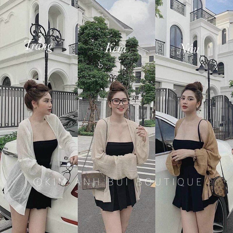 Áo Cadigan len mỏng phong cách Hàn Quốc CỰC XINH. SMC