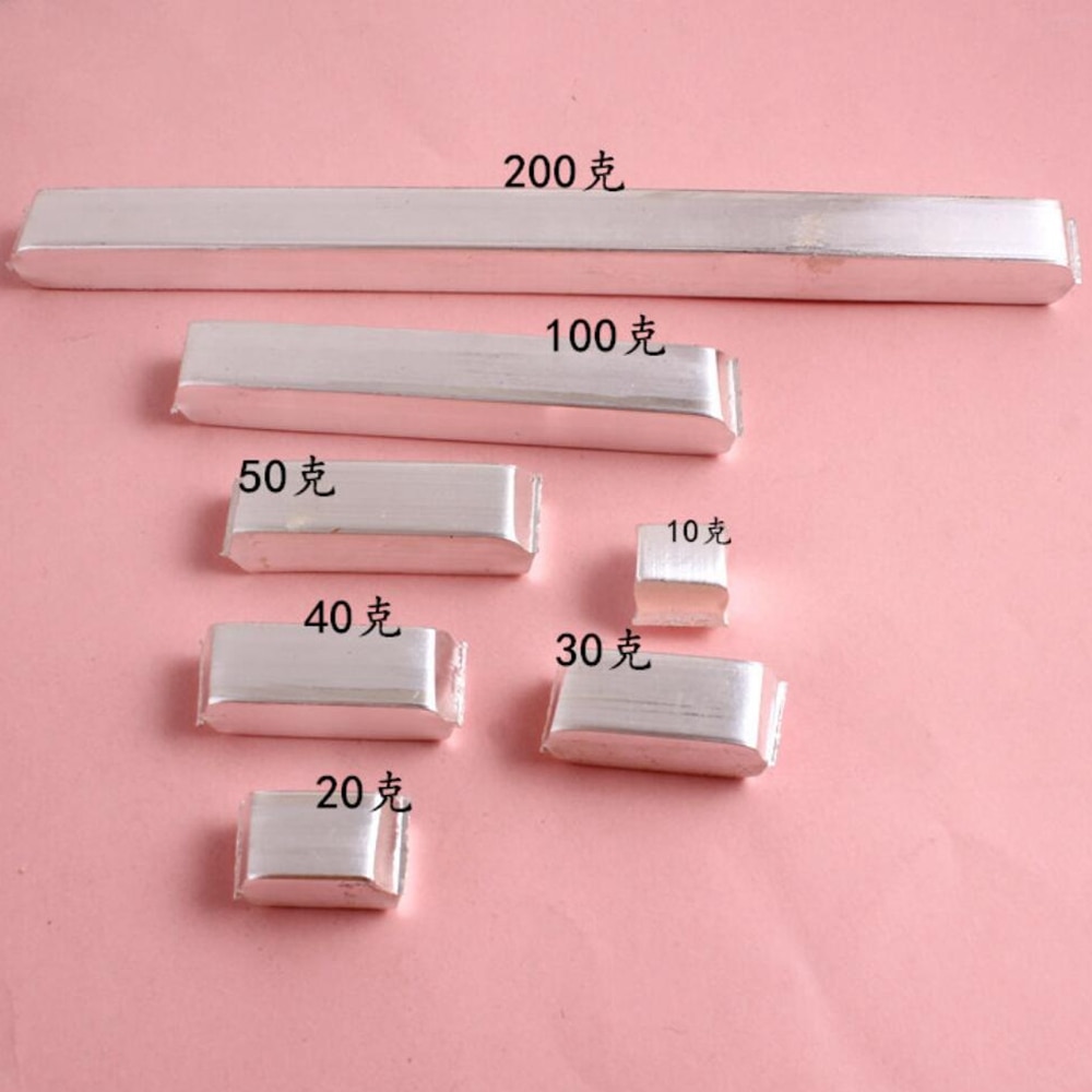 【User-friendly】 10g 20g 30g 50g 9999 High Purity Pure Silver Silver Bars With Stamp Ag Sterling Silver