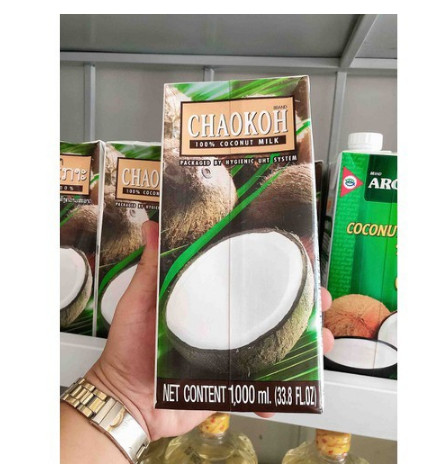 [Cực Hot] Nước Cốt Dừa Thái Lan Chaokoh Hộp 1L